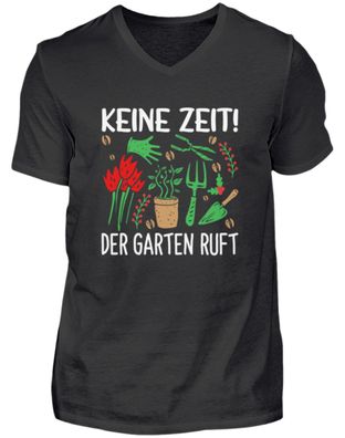 KEINE ZEIT! DER GARTEN RUFT - Herren V-Neck Shirt