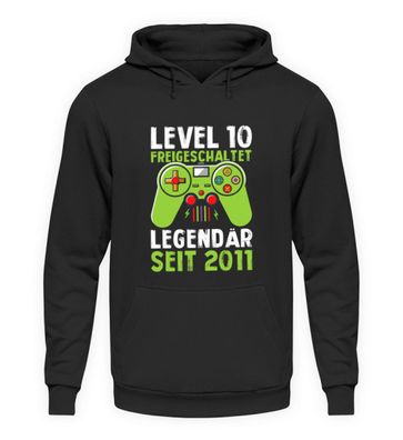 LEVEL 10 unlock Legendär SEIT 2011 - Unisex Kapuzenpullover Hoodie