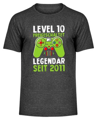 LEVEL 10 unlock Legendär SEIT 2011 - Herren Melange Shirt