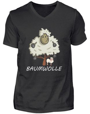 Baumwolle - Herren V-Neck Shirt