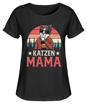 KATZEN MAMA - Damen RollUp Shirt