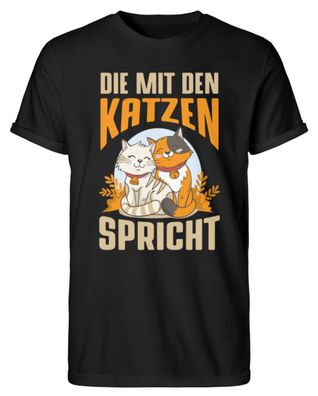 DIE MIT DEN KATZEN Spricht - Herren RollUp Shirt