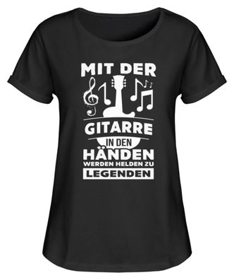 MIT DER Gitarra IN DEN HÄNDEN WERDEN - Damen RollUp Shirt