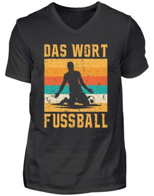 DAS WORT Fussball - Herren V-Neck Shirt