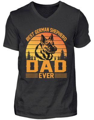 BEST GERMAN Shepherd DAD EVER - Herren V-Neck Shirt
