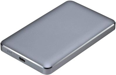 Networx Festplattengehäuse für 6,35 cm 2,5 Zoll SATA USB-C/ USB 3.1 grau