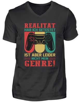 Realität HAB ICH Getestet IST ABER - Herren V-Neck Shirt