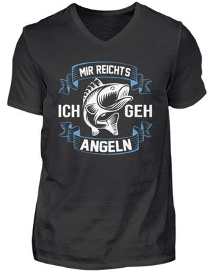 MIR Reichts ICH GEH ANGELN - Herren V-Neck Shirt