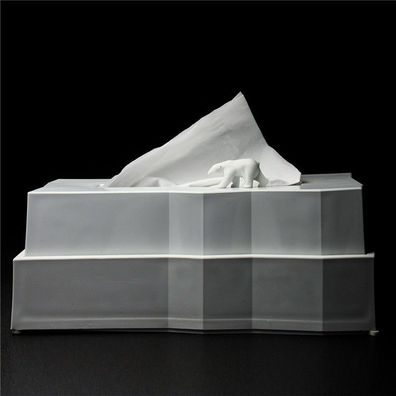 Kosmetiktuchspender Polar Bär Eisberg Qualy Tuch Spender Bad WC Eisbär Box