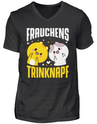 Frauchens Trinknapf - Herren V-Neck Shirt