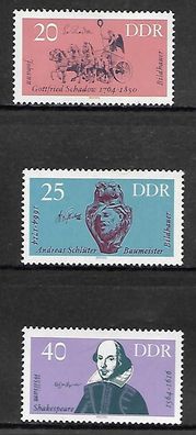 DDR postfrisch Michel-Nummer 1009-1011