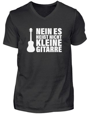NEIN ES HEIßT KLEINE Gitarre - Herren V-Neck Shirt