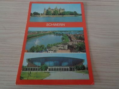 5690 Postkarte, Ansichtskarte - Schwerin-Schloß-Pfaffenteich-Kongreßhalle