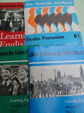7" Ernst Klett Das tönende Klettbuch Learning English N Etudes Francais