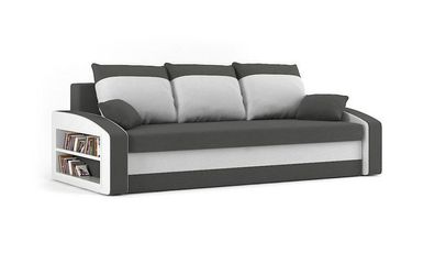 Couch HEWLET Mit Regal mit Schlaffunktion Best Couch mit Bettkasten!