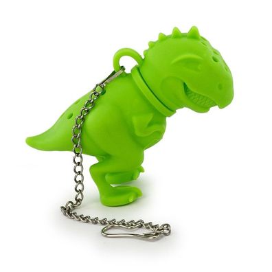 Teesieb Tea Rex Funwares Silikon Tee-Ei Dinosaurier T-Rex Dino Grün