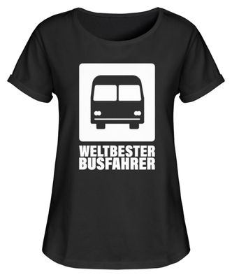 Weltbester Busfahrer - Damen RollUp Shirt