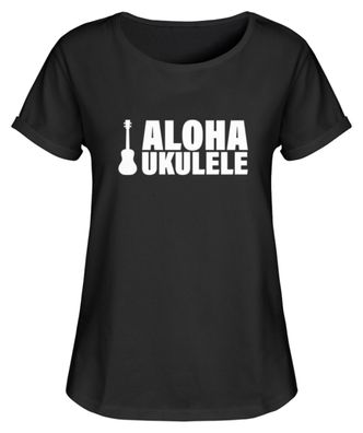 ALOHA Ukulele - Damen RollUp Shirt