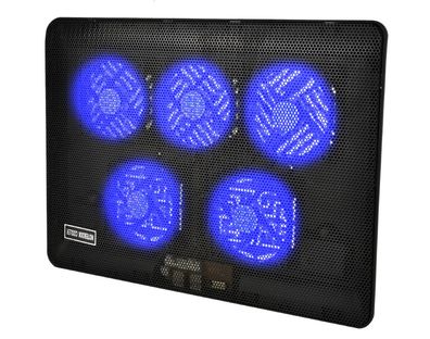 Laptop Kühler Ständer 12-17” Auflage 5 LED Lüfter Einstellbar 5721