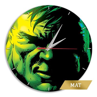 Wanduhr Matt Hulk Marvel Green Clock Uhr Helden DC