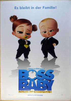 Boss Baby 2 - Schluss mit Kindergarten - Original Kinoplakat A0 - Filmposter