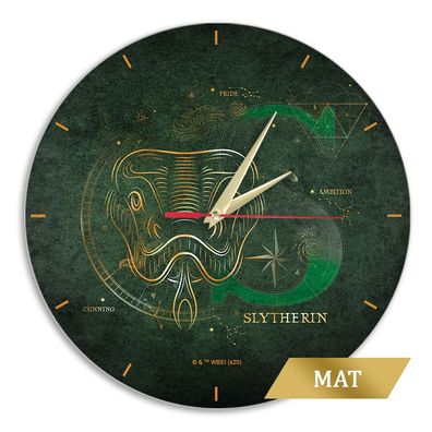 Wanduhr Matt Harry Potter Slytherin Uhr Clock