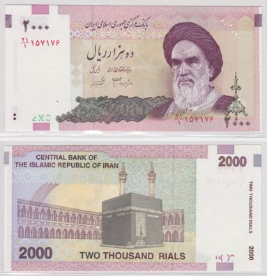 2000 Rials Banknote Iran Islamic Republic of Iran 2005 kassenfrisch Pick 144 (154172)