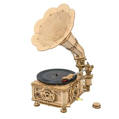 ROKR 3D-Puzzle "Classical Gramophone" (Electric Version)