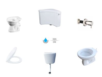 Sanibel WC Befestigung-Set Chrom M6 x 70 mm Befestigungssatz Stand Bidet Sanitär 