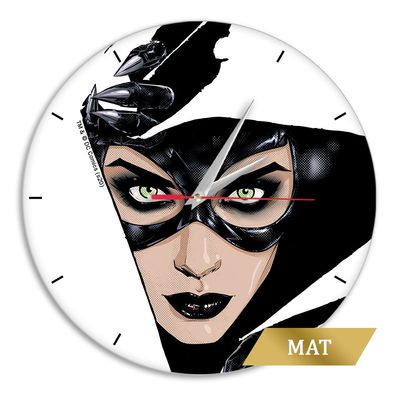 Wanduhr Matt Catwoman Uhr Clock