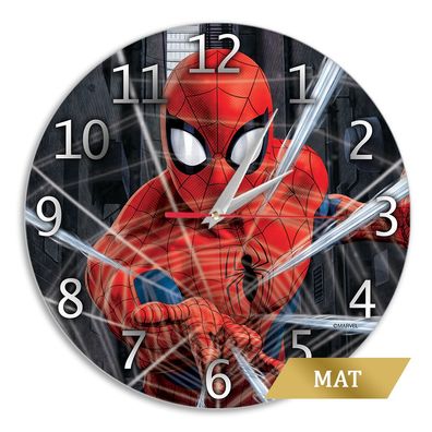 Wanduhr Matt Spiderman Clock Uhr DC Helden Held