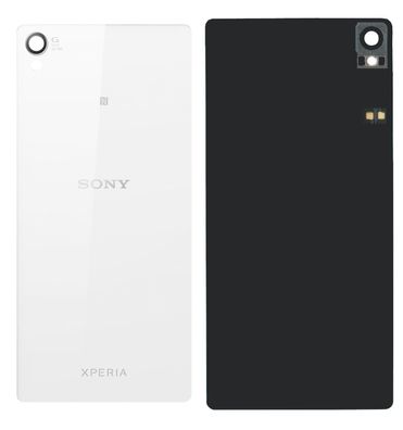 Original Sony Xperia Z3 D6603 D6653 Akkudeckel Backcover Weiß Sehr Guter Zustand