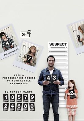 Mugshot Suck UK Messlatte Gangster Krimineller Poster Nummernkarten Sträfling