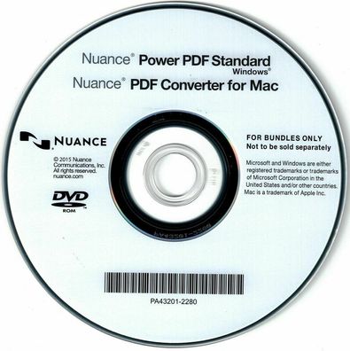 Nuance Power PDF Standard OEM (inkl. PDF Converter für MAC), DVD