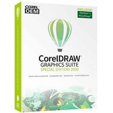 CorelDRAW Graphics Suite Special Edition 2020 OEM + AfterShot3 + PhotoMirage, Box