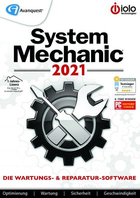 System Mechanic 2021, für ALLE PCs in einem Privathaushalt, 1 Jahr