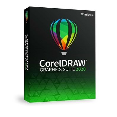 CorelDRAW Graphics Suite 2020 Vollversion Windows, Deutsch, Slim-Case