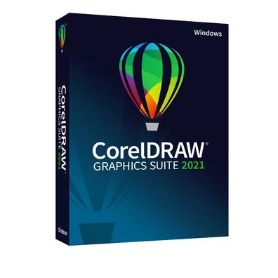 CorelDRAW Graphics Suite 2021, Windows10, Deutsch, Slim-Case