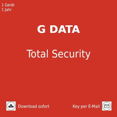 G DATA Total Security 2019 1 PC 1 Jahr Download