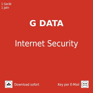 G DATA Internet Security 2019, 1 PC, 1 Jahr, Download