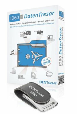 Identos IDENTsmart, ID60 Datentresor (Windows Edition) MIT USB-Stick
