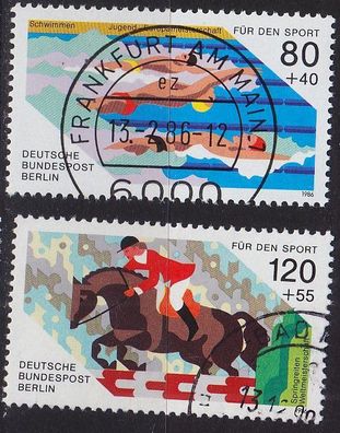 Germany BERLIN [1986] MiNr 0751-52 ( O/ used ) Sport