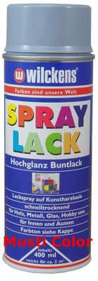 Wilckens Lackspray Spraydose Sprühlack Felgenspray Spraylack Farbe SilbergraU RAL7001