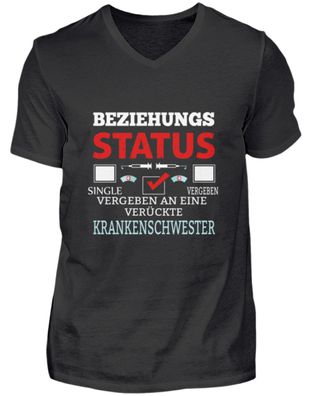 Beziehungs STATUS SINGLE Vergeben VERGEN - Herren V-Neck Shirt