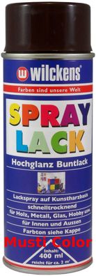 Wilckens Lackspray Sprühlack Felgenspray Spraylack Farbe Schokobraun RAL 8017
