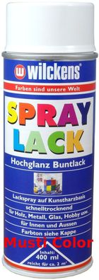 Wilckens Lackspray Spraydose Sprühlack Felgenspray Spraylack Farbe Reinweiß RAL 9010