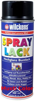 Wilckens Lackspray Sprühlack Felgenspray Spraylack Farbe Verkehrsschwarz RAL 9017