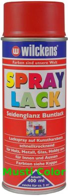 Wilckens Lackspray Spraydose Lack Sprühlack Spraylack Farbe Feuerrot RAL 3000