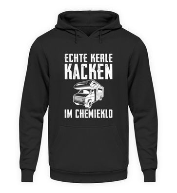 ECHTE KERLE KACKEN IM Chemieklo - Unisex Kapuzenpullover Hoodie