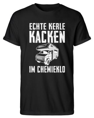 ECHTE KERLE KACKEN IM Chemieklo - Herren RollUp Shirt